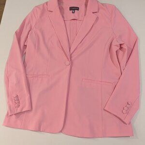 Rafaella Pink Stretch Blazer Sz L